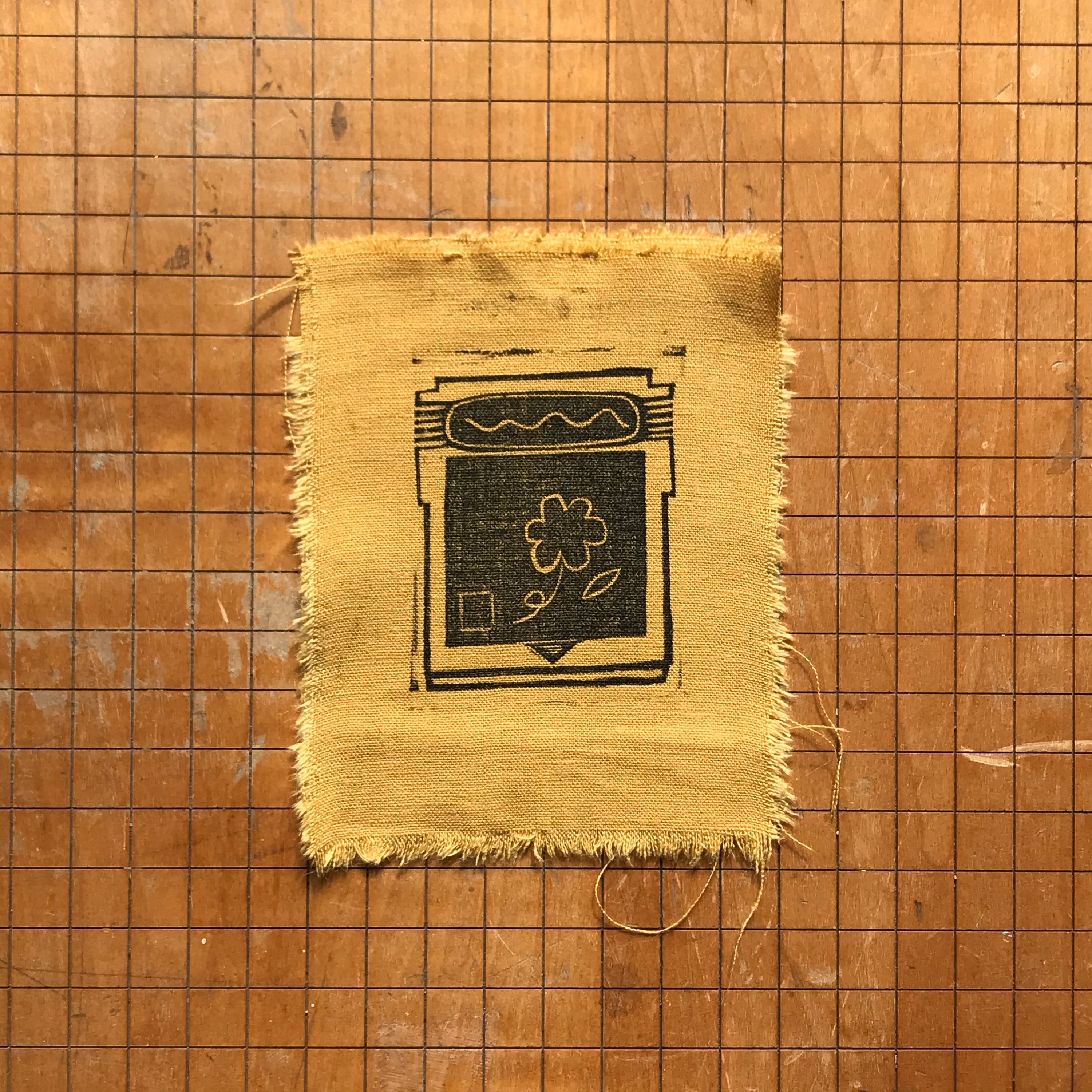 OG Gameboy Cartridge 2 Linocut Patch