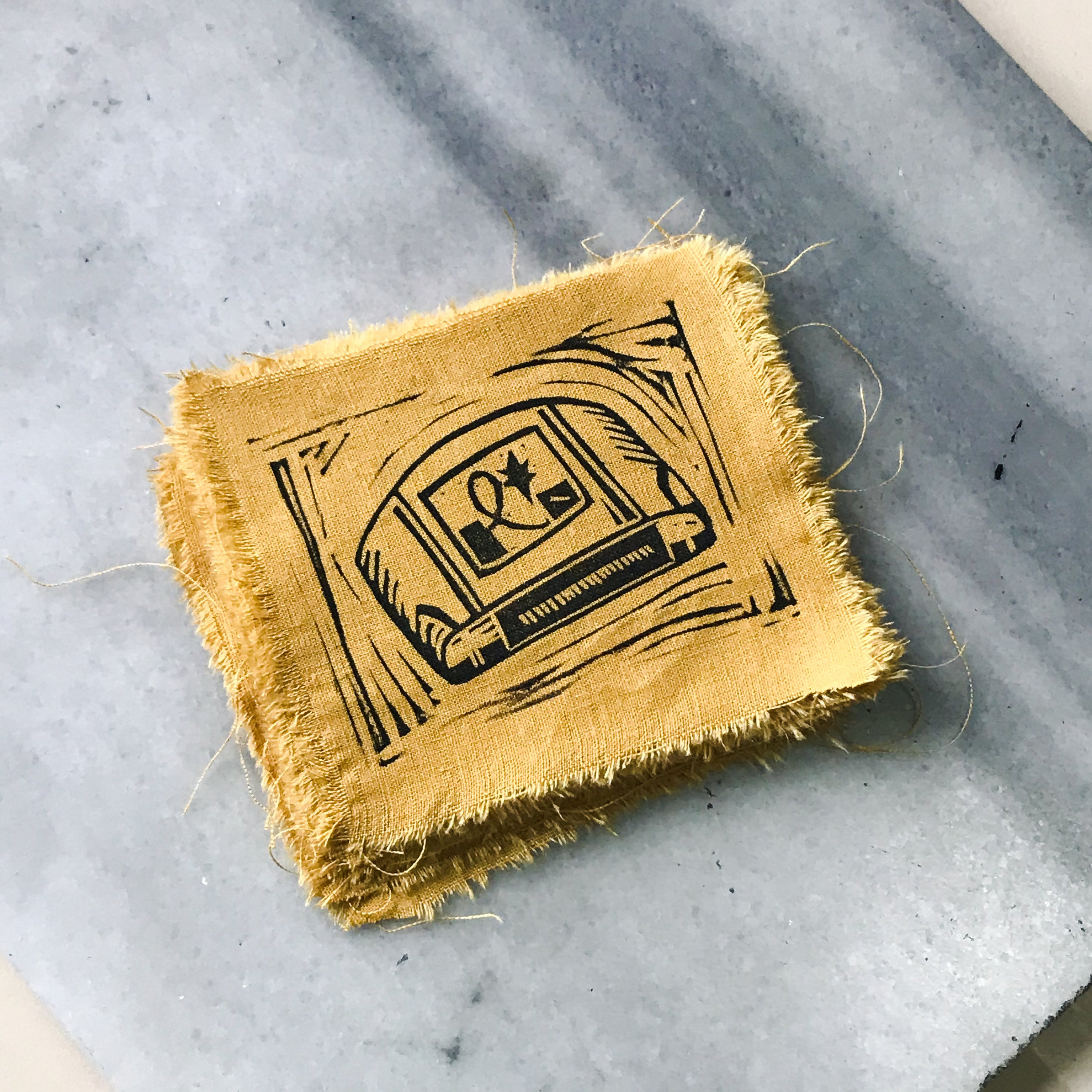 N64 Cartridge Linocut Patch