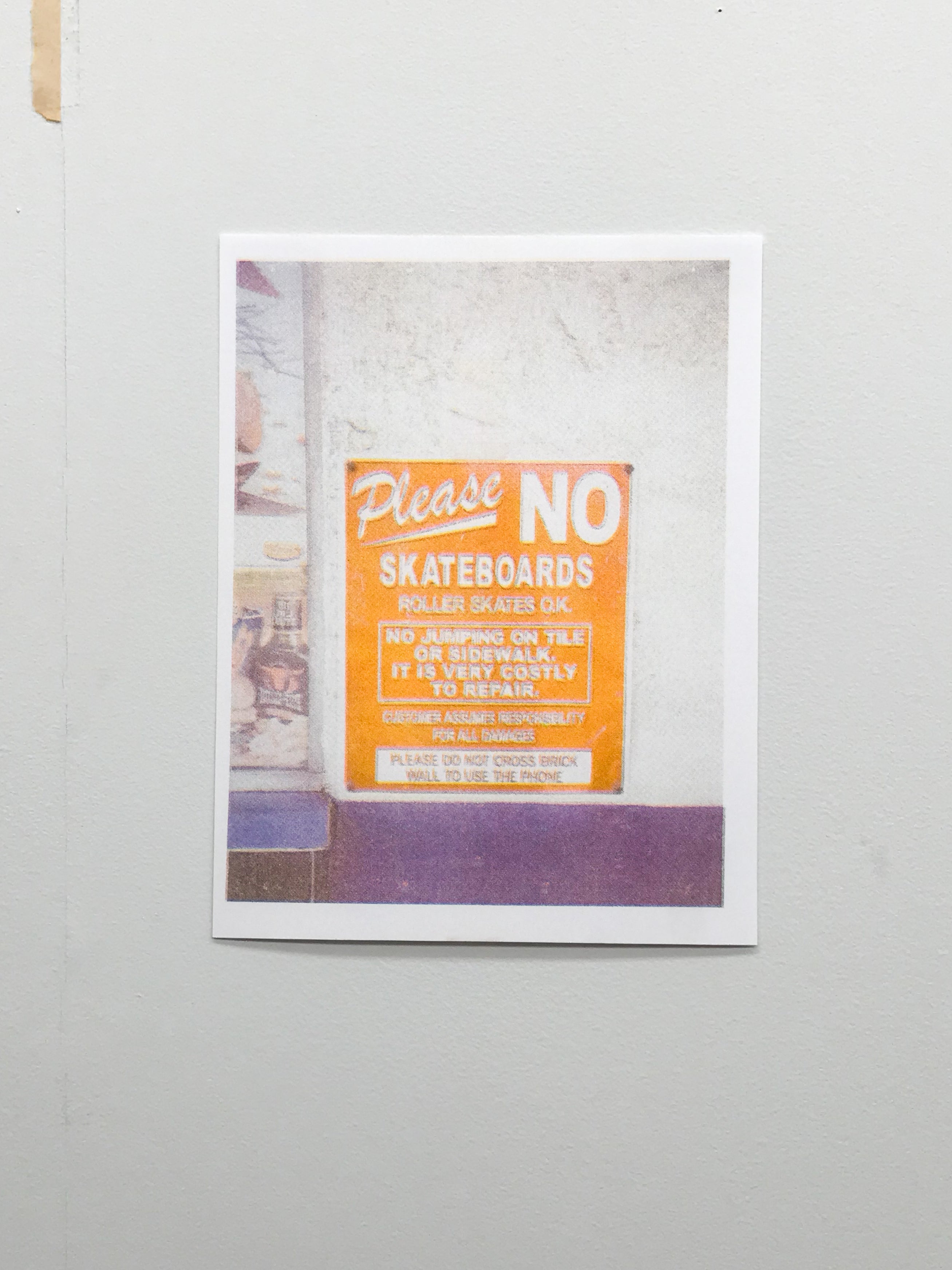 No Skateboards But Roller Skates OK in Santa Ana Risograph