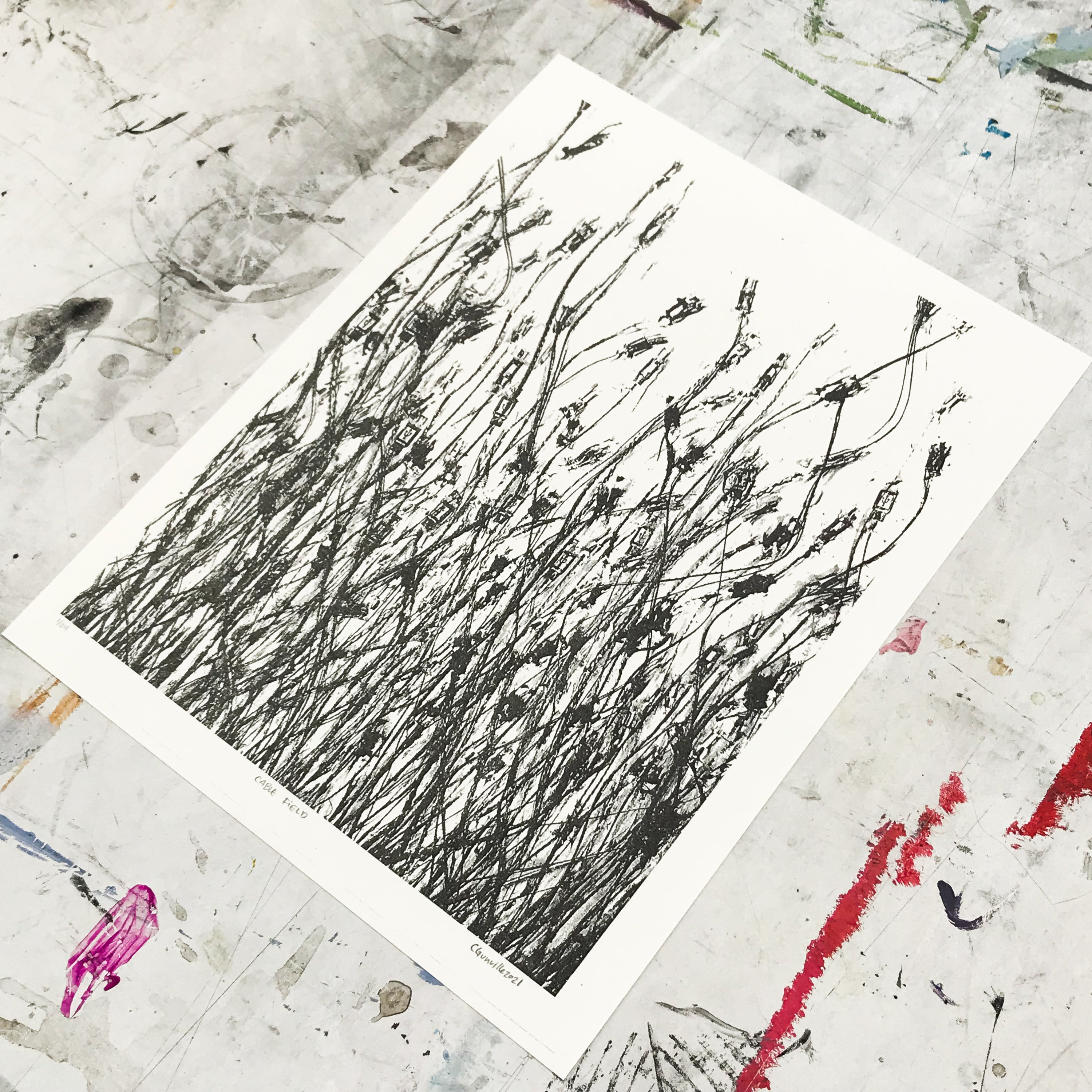 Cable Field Risograph