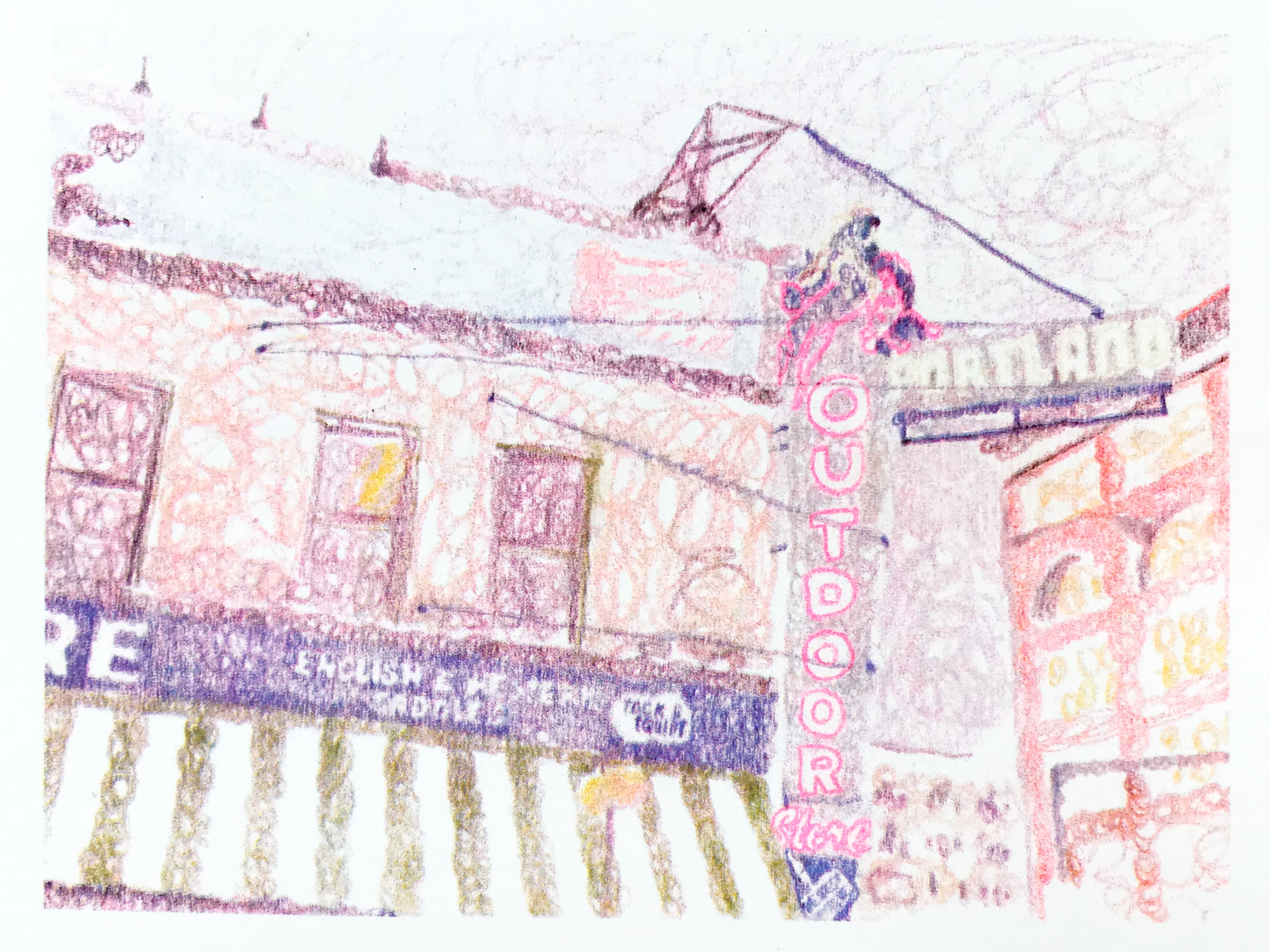 Portland Outdoor Store Risograph