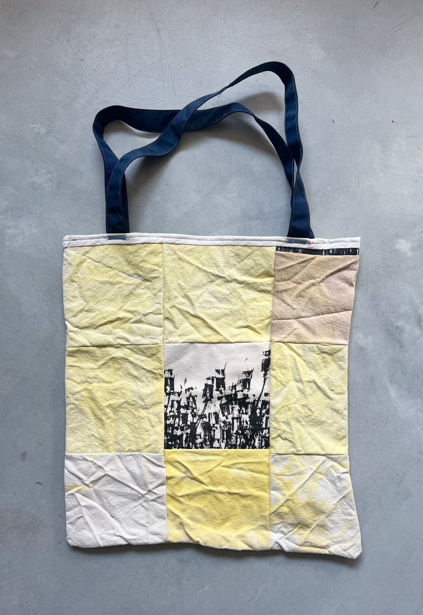 Yellow Patchwork Tote